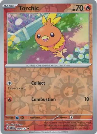 Destined Rivals Torchic #40/182 reverse holo